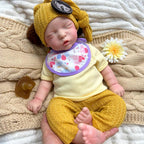 Amelie 18-Inch Full Silicone Baby Doll – Realistic Sleeping Reborn Baby Girl