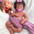 Aria – 20-Inch (50 cm) Full Silicone Reborn Baby Doll with Rooted Dark Hair & Open Mouth – photo 3
