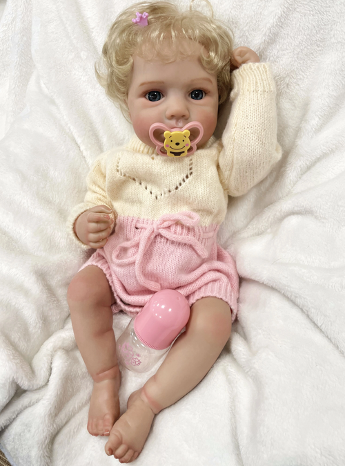 August Washable Silicone Reborn Baby Doll as Realistic Newborn Toddler