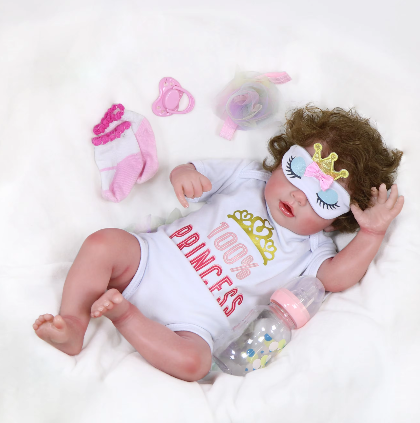 Aura Limited Sleeping Reborn Baby Girl with Weighted Soft Body