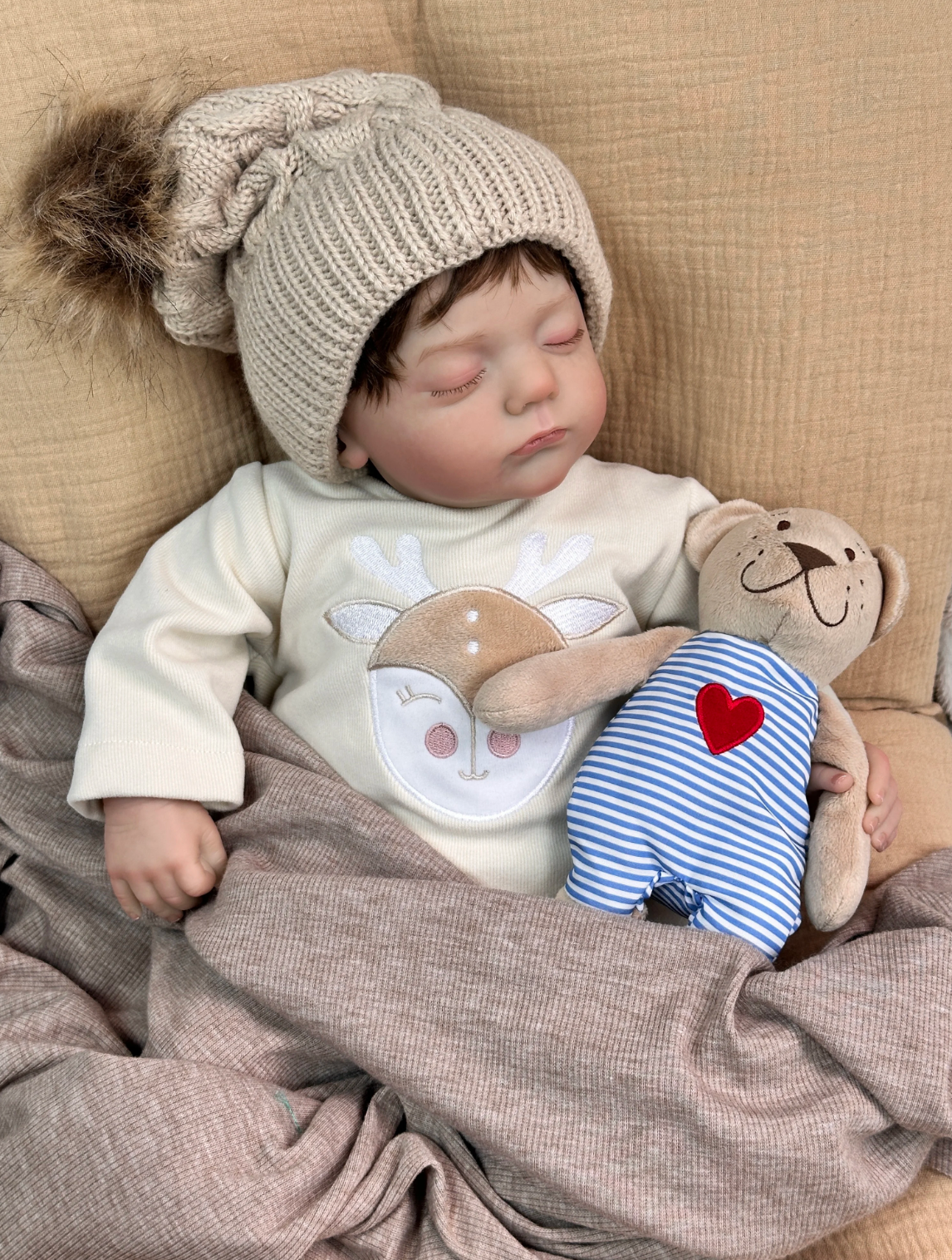 Avery Sleeping Newborn Reborn Baby Doll