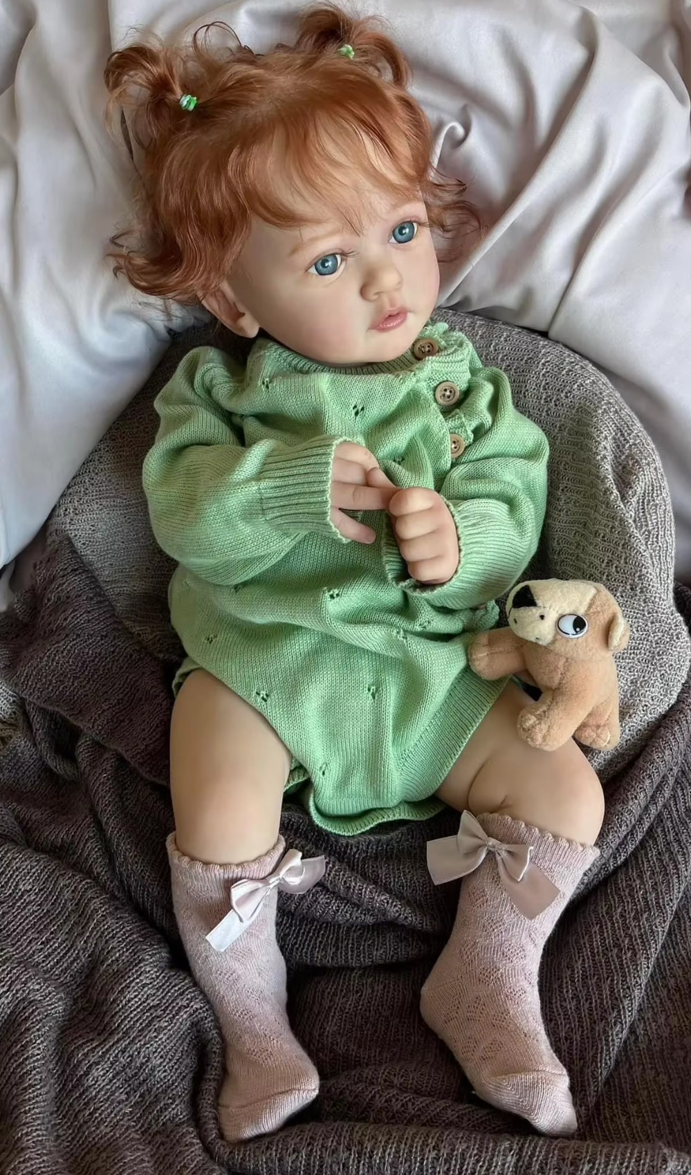 Ayana Lifelike Reborn Baby Girl Doll with Red Hair
