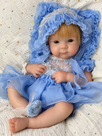 Bettie – 18-Inch (45 cm) Full Silicone Reborn Baby Girl Doll with Open Mouth