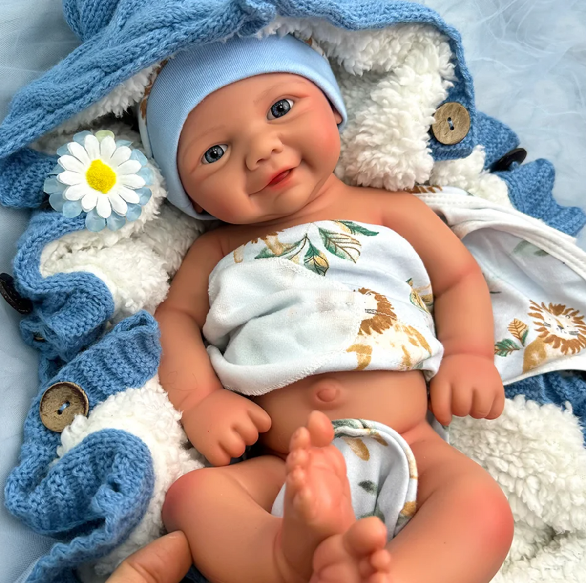 Charlie – 17" Full Body Silicone Preemie Reborn Baby Doll – photo 3