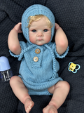 Darcy Vinyl Reborn Baby Doll with Enchanting Blue Eyes