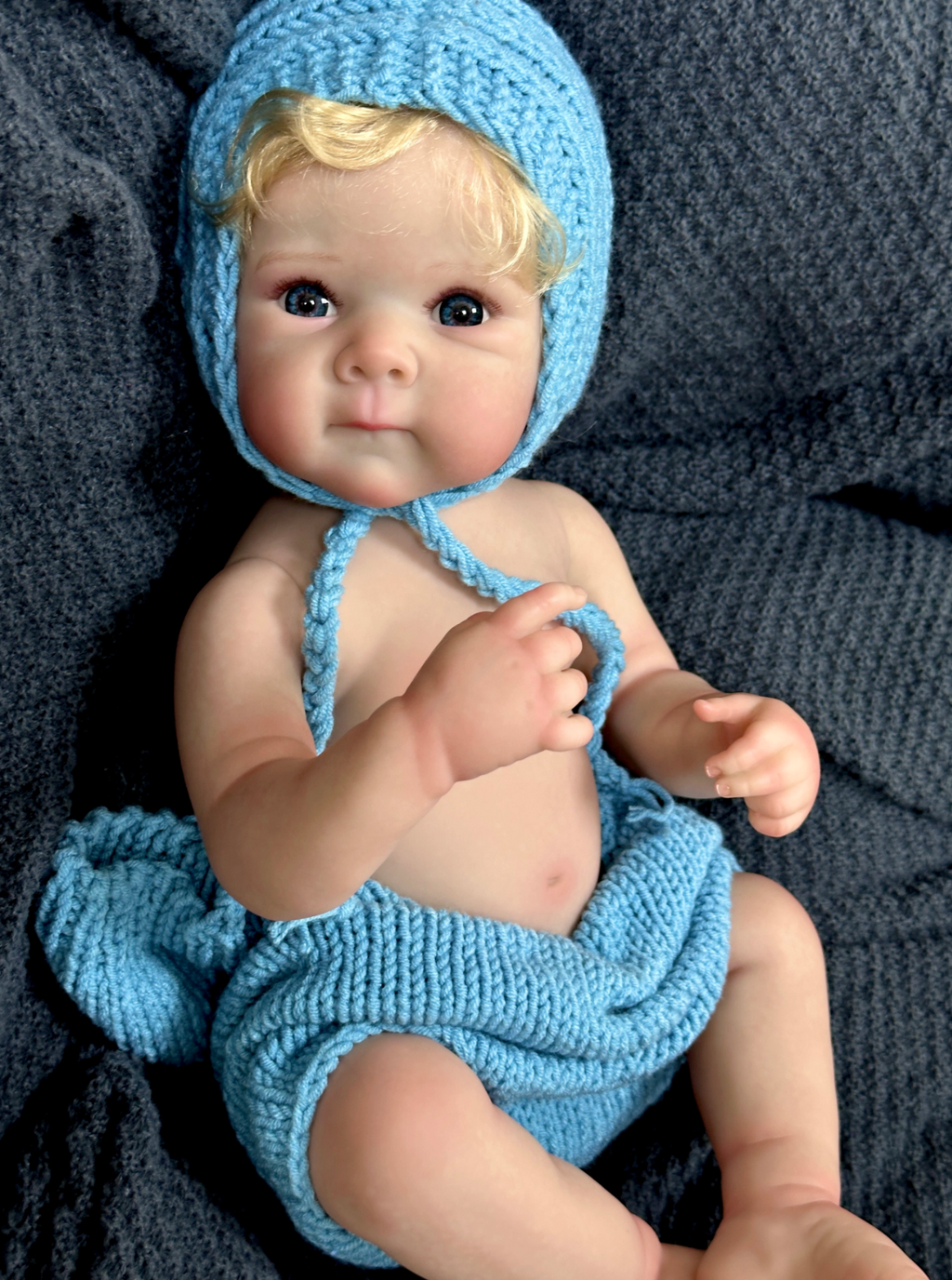 Darcy Vinyl Reborn Baby Doll with Enchanting Blue Eyes