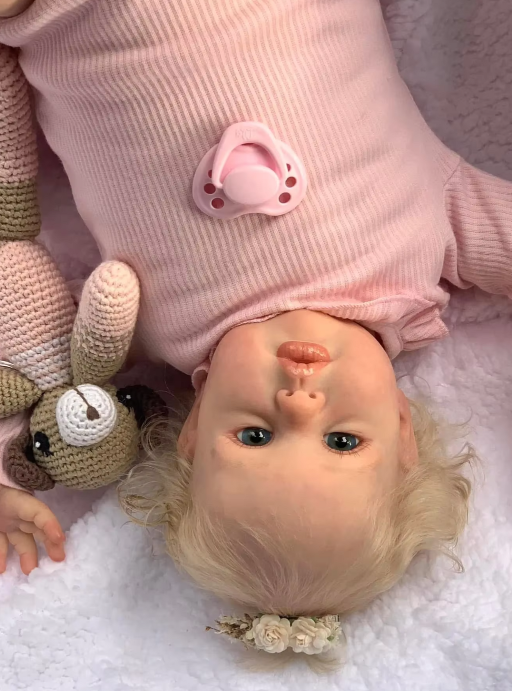 Ellie Realistic Reborn Baby Girl Doll with Hand-Rooted Hair