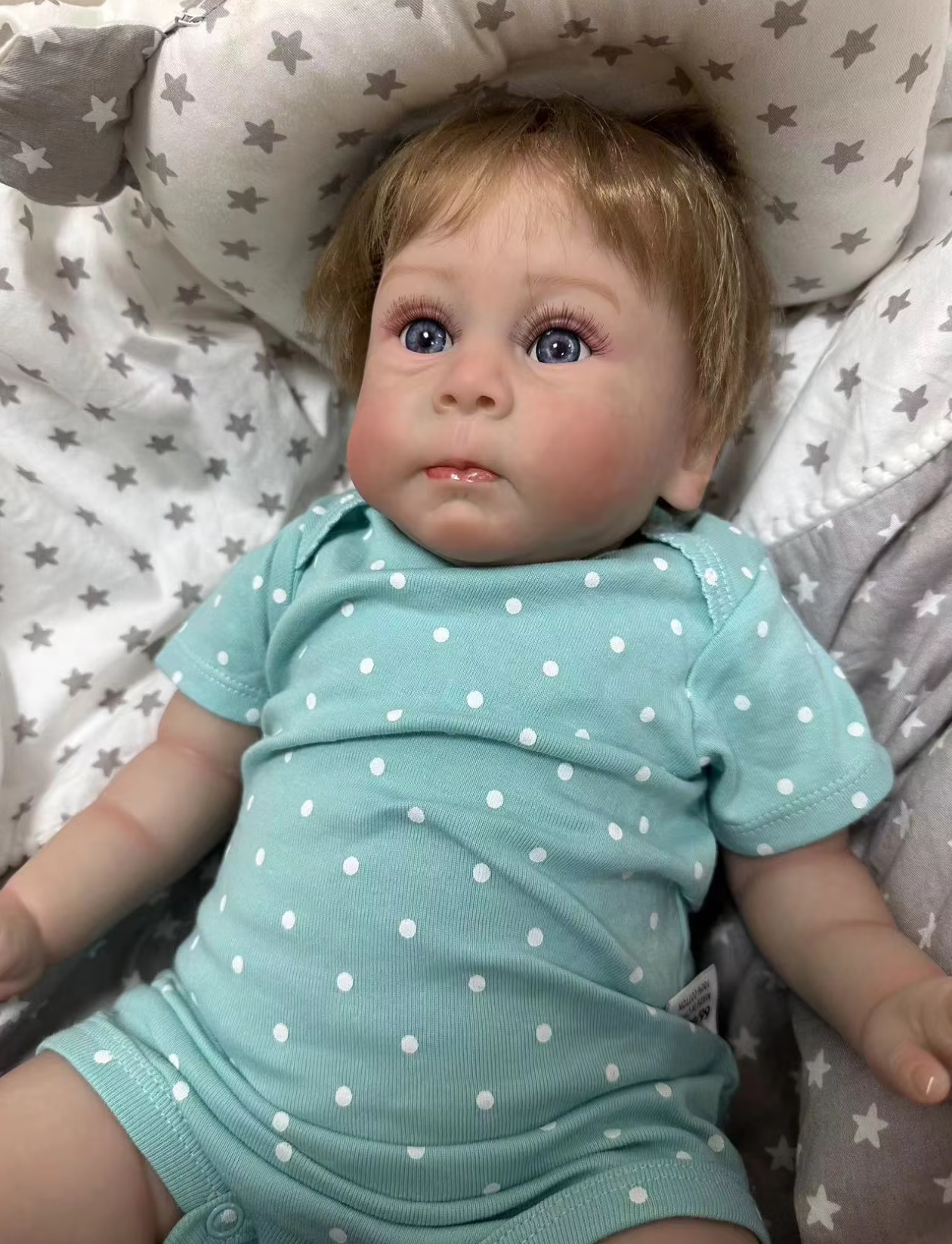 Finn Realistic Reborn Baby Boy Doll with Blue Eyes