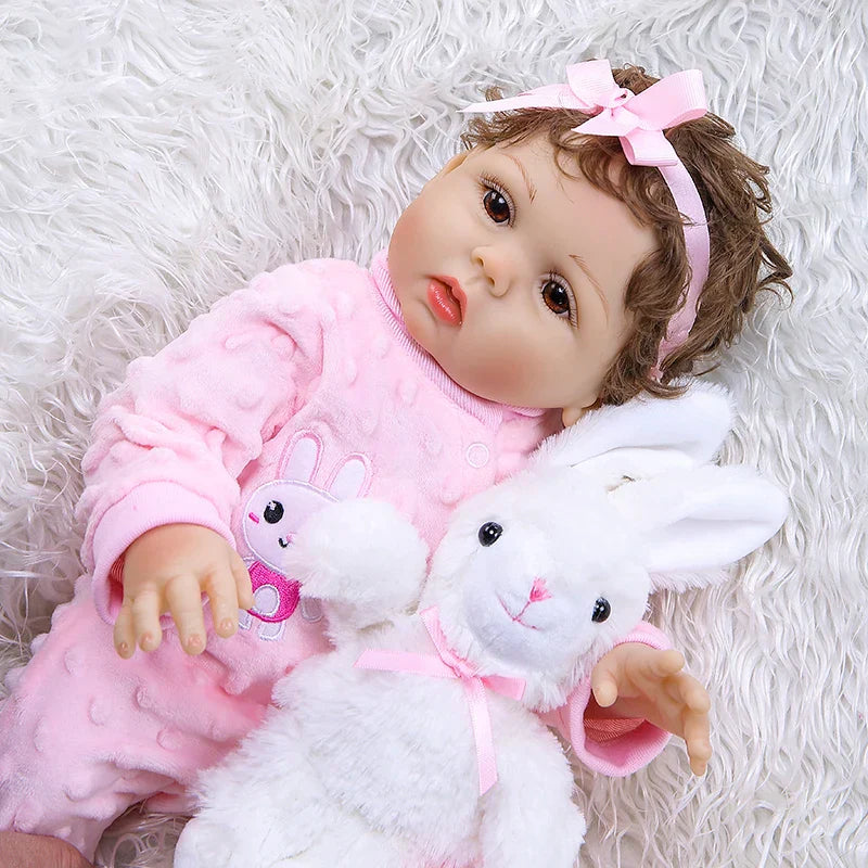 Sophie The Curly-Haired Silicone Toddler Reborn Doll