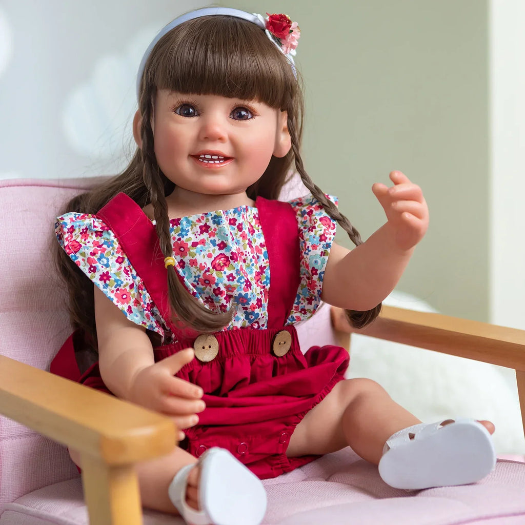 "Cammi" Silicone Reborn Baby Girl with a Joyful Smile
