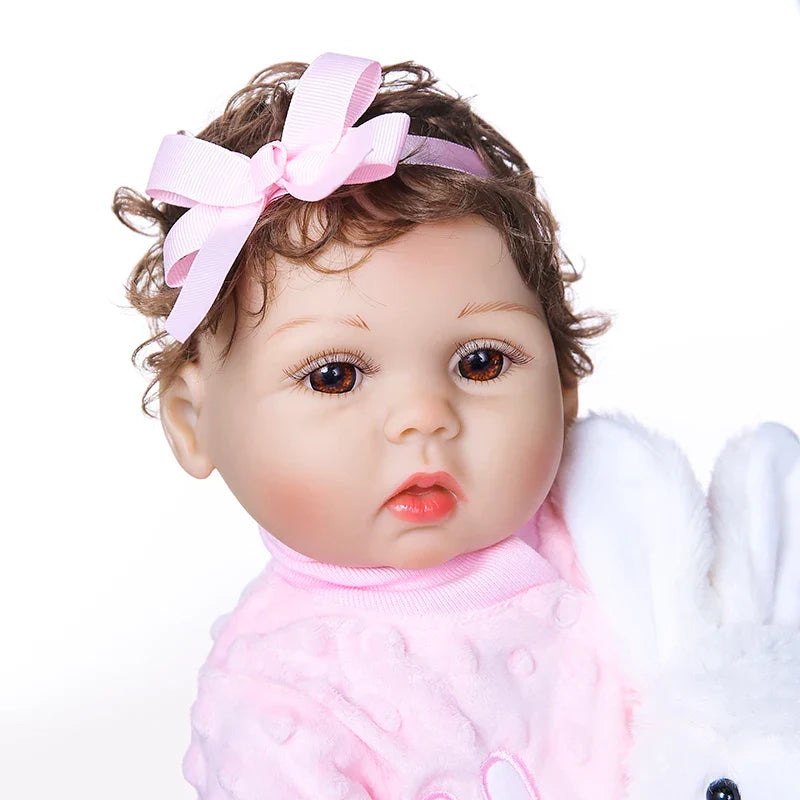 Sophie The Curly-Haired Silicone Toddler Reborn Doll