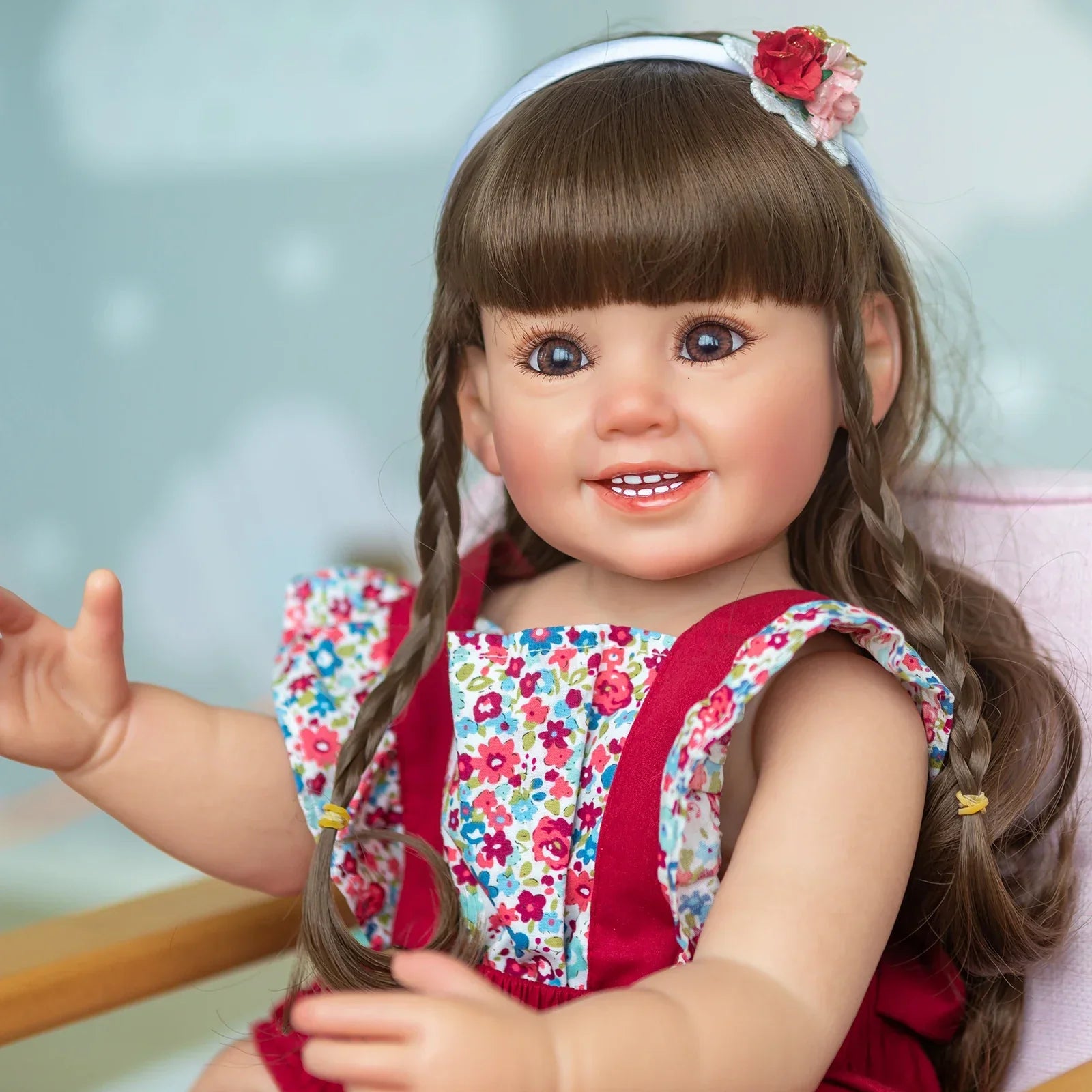 "Cammi" Silicone Reborn Baby Girl with a Joyful Smile