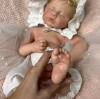 Jordan – 20-Inch (50 cm) Full Body Silicone Reborn Baby Doll with Rooted Blonde Hair & Open Mouth – photo 3