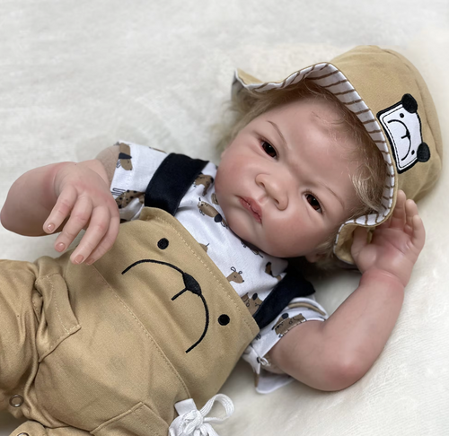 Charlie Lifelike Reborn Baby Doll with Rooted Blonde Hair
