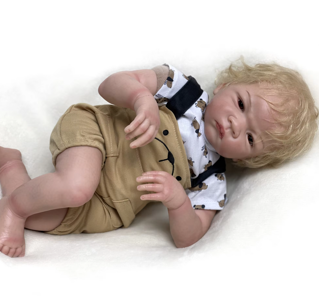 Charlie Lifelike Reborn Baby Doll with Rooted Blonde Hair