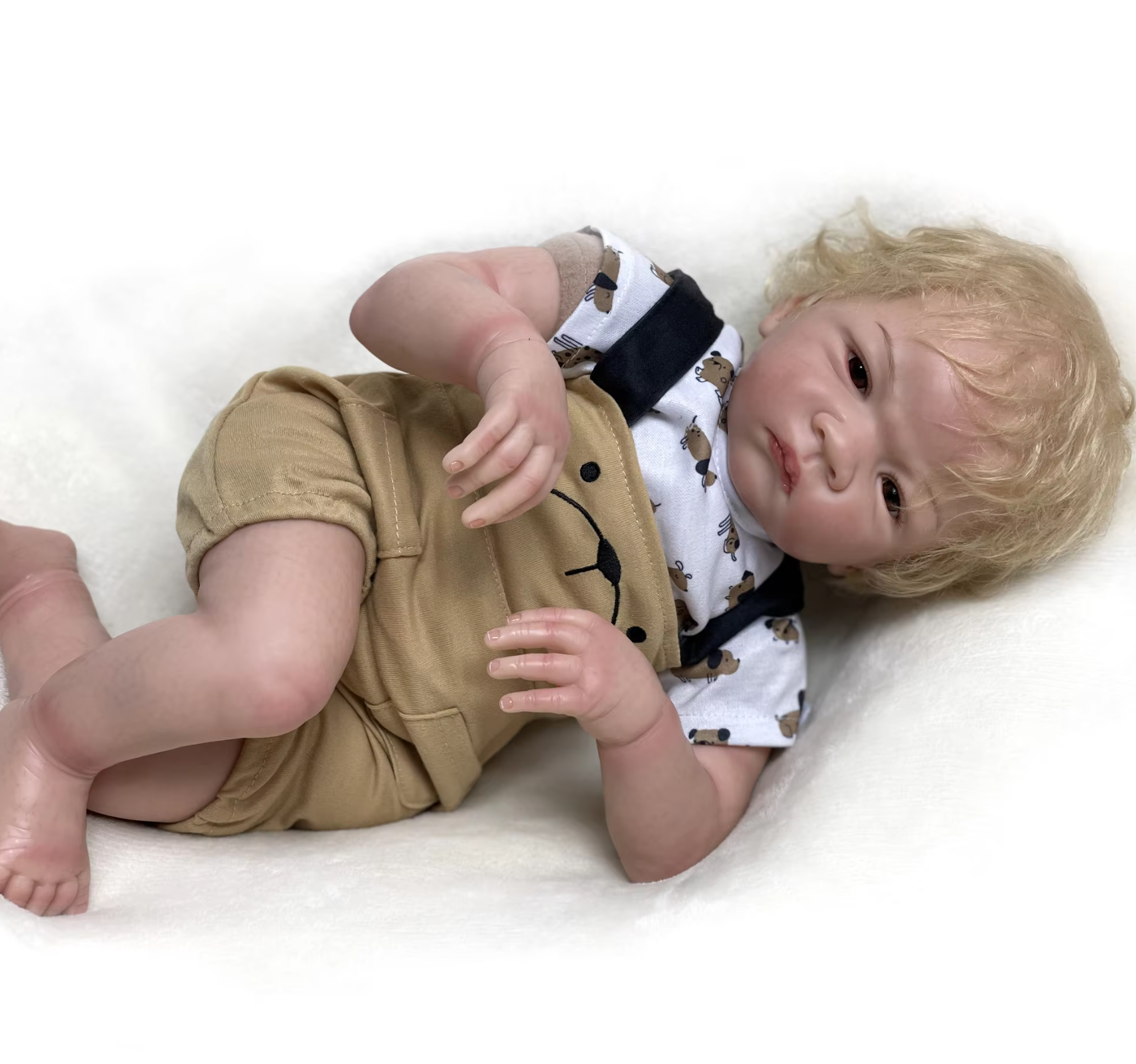 Charlie Lifelike Reborn Baby Doll with Rooted Blonde Hair