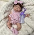 Lila Full Body Silicone Reborn Baby Girl with Rooted Hair
