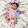 Lila – 13" Full-Body Silicone Reborn Baby Girl with Hand-Rooted Hair