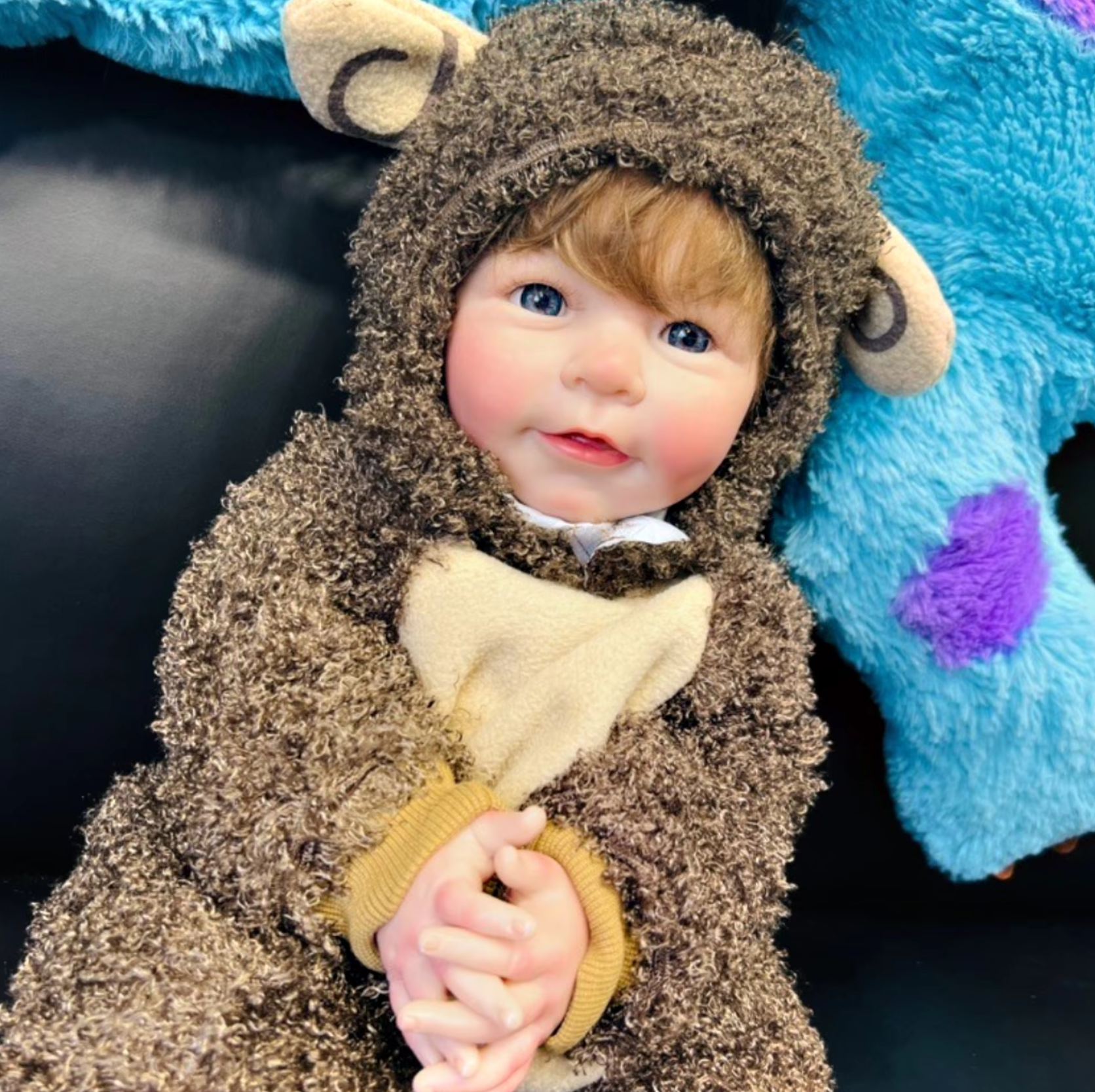 Lisa Cuddly Baby Reborn Doll in Hoodie