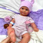 Maddie 20-Inch Full Silicone Baby Doll – Realistic Reborn Baby Girl with Open Eyes – photo 2
