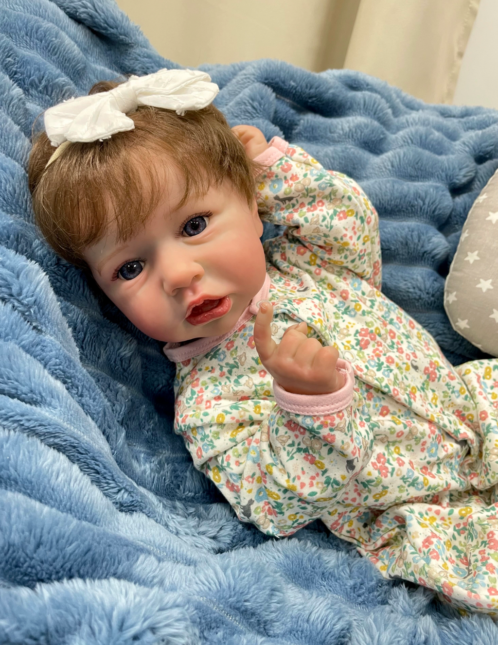 Maya  Full Vinyl Reborn Baby Girl Doll