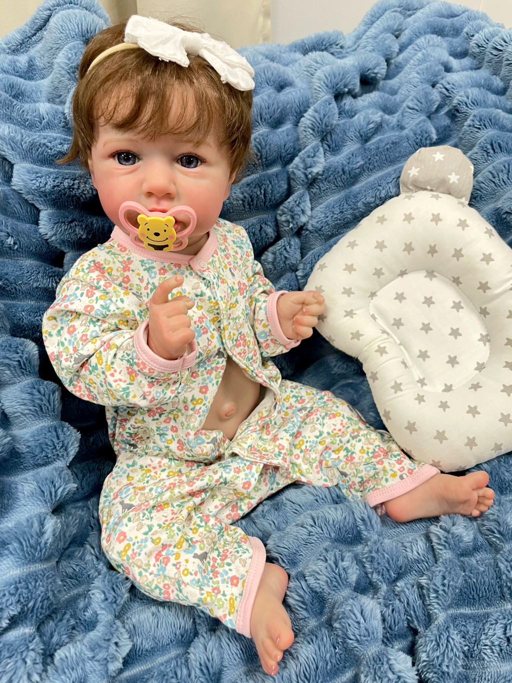 Maya  Full Vinyl Reborn Baby Girl Doll