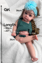 "Mia" the Magical 50cm Stretchy Soft Silicone Hyper realistic Reborn Doll – photo 2