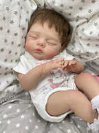 Mila Sleeping Newborn Reborn Baby Girl Doll with Hair