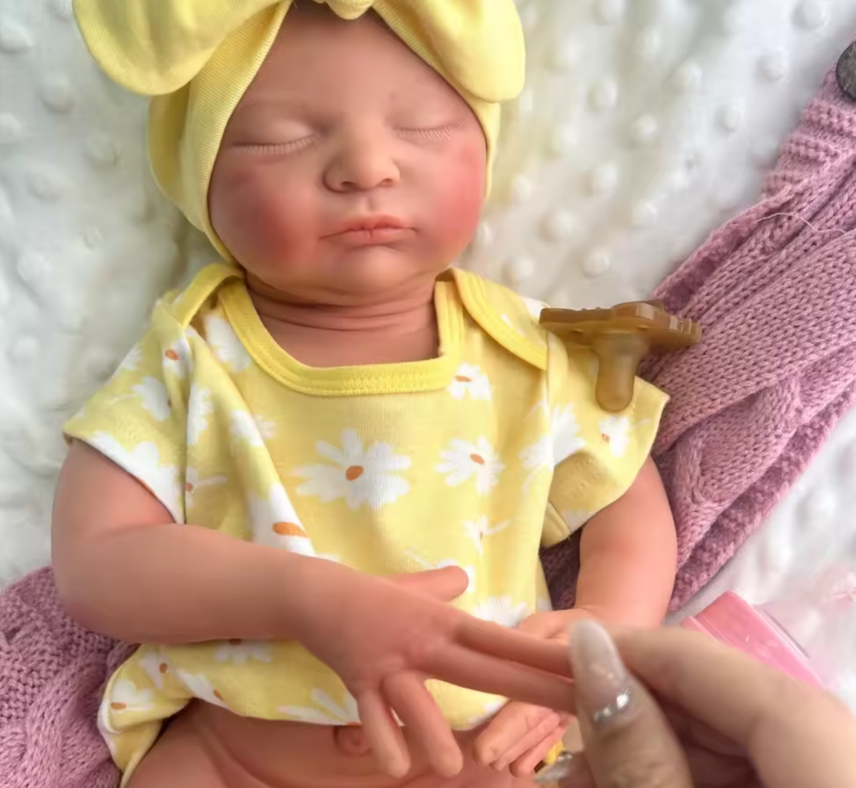 Nora – 20" Full Body Silicone Sleeping Reborn Baby Girl Doll – photo 3
