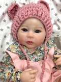 Olivia – 20-Inch Smiling Reborn Baby Girl Doll, Realistic Silicone Vinyl Newborn Doll