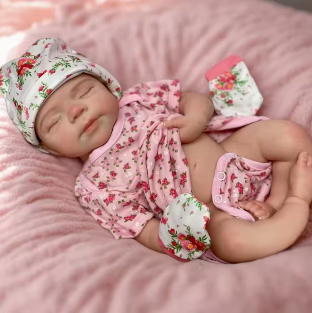 Pascale – Full Body Silicone Sleeping Reborn Baby Girl with Open Mouth – photo 2