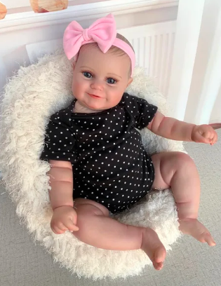 Reborn Doll Maddie Smiling Girl with Visible Veins