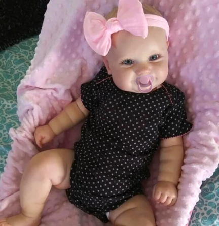 Reborn Doll Maddie Smiling Girl with Visible Veins