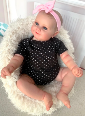Reborn Doll Maddie Smiling Girl with Visible Veins