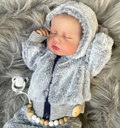 Washable Newborn Baby Reborn Doll with Lifelike Vinyl Body