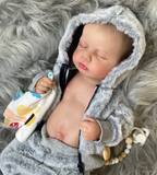 Washable Newborn Baby Reborn Doll with Lifelike Vinyl Body