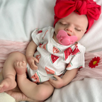 Rosalie – 18" Sleeping Full Body Silicone Reborn Baby Girl Doll – photo 4