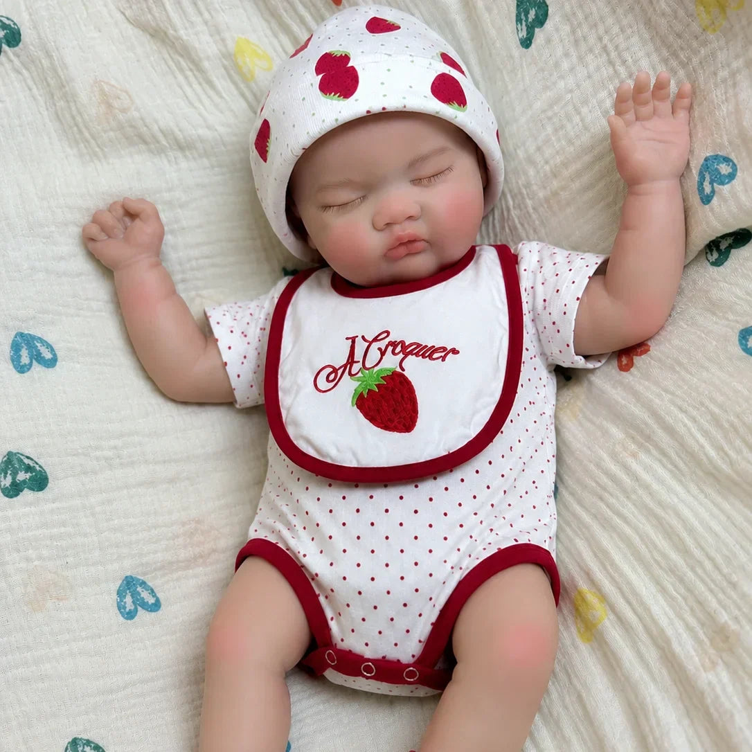 Lottie Full Silicone Baby Doll – 18-Inch Sleeping Reborn Girl – photo 5