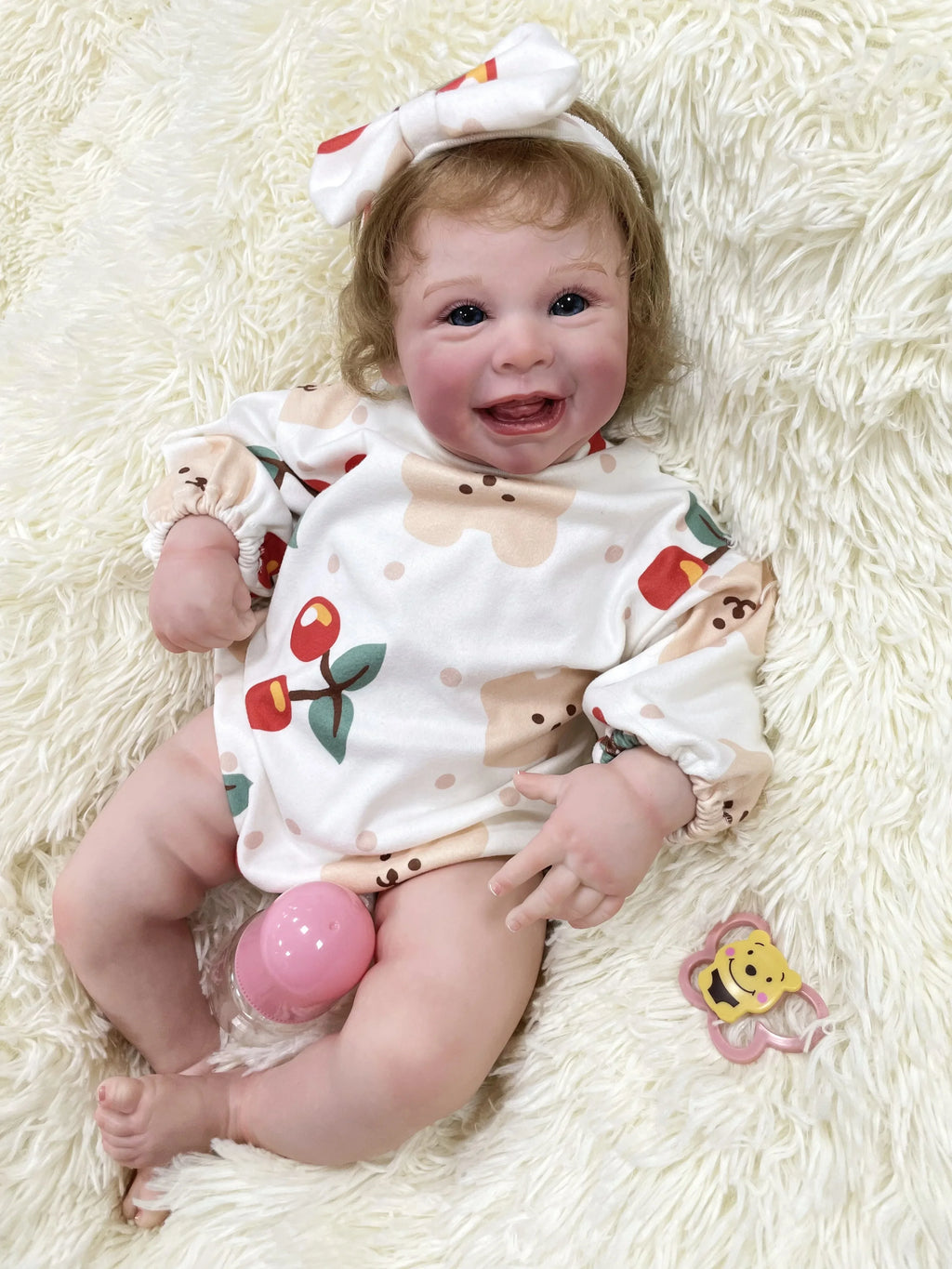 Allegra bambola reborn sorridente in silicone