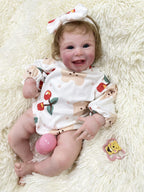 Allegra bambola reborn sorridente in silicone