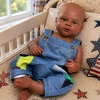 Amari 18-Inch African American Full Silicone Baby Doll Boy – photo 9