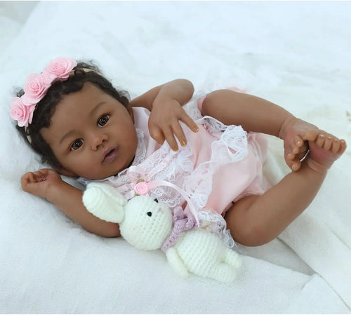 Aaliyah Black Reborn Baby Doll with Soft Body