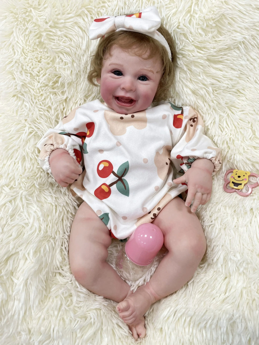 Allegra bambola reborn sorridente in silicone