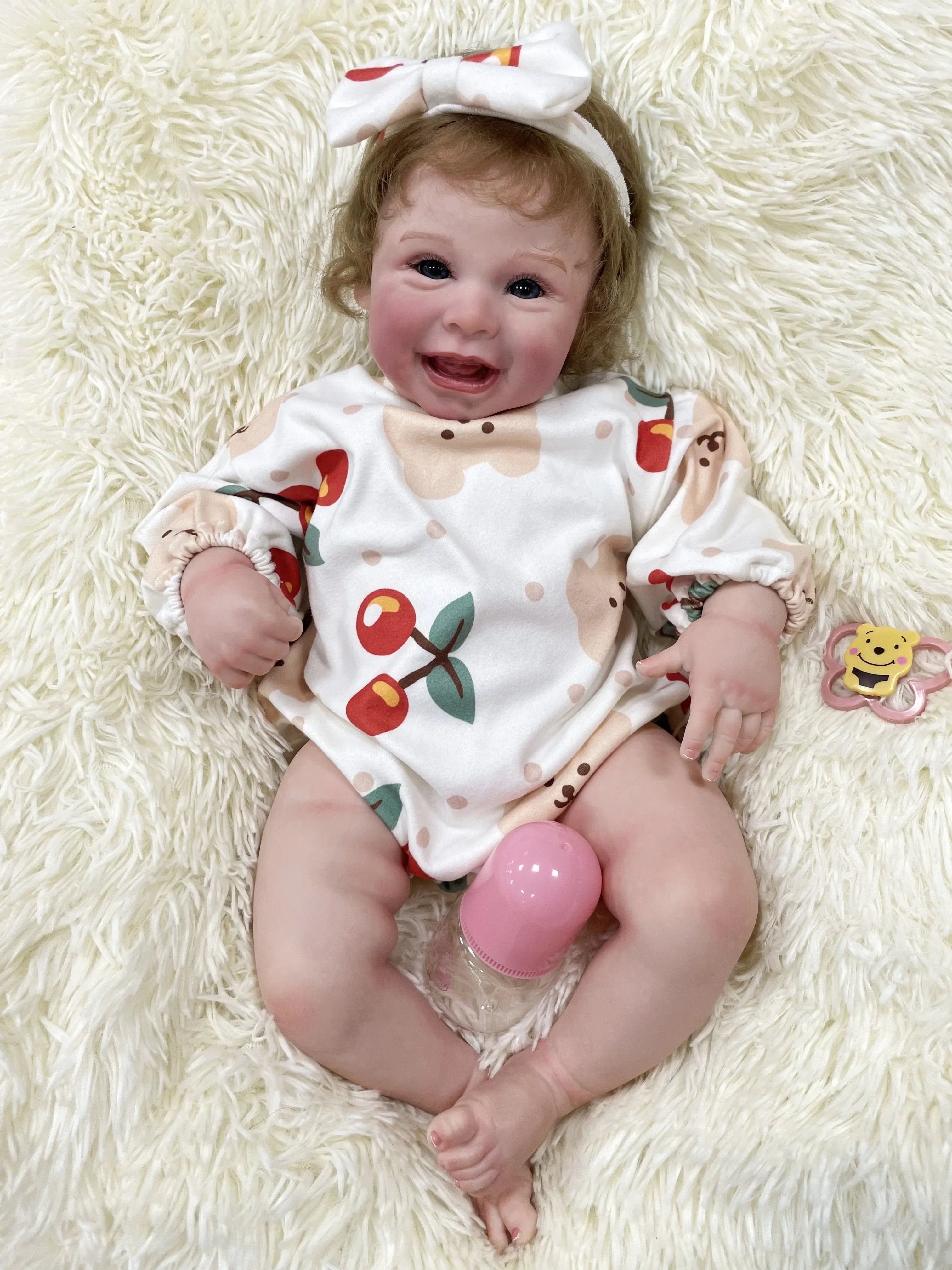 Allegra bambola reborn sorridente in silicone