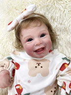 Allegra bambola reborn sorridente in silicone