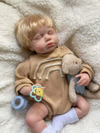 Ludovica bambola reborn in posizione dormiente