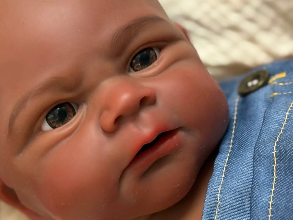 Amari 18-Inch African American Full Silicone Baby Doll Boy – photo 6