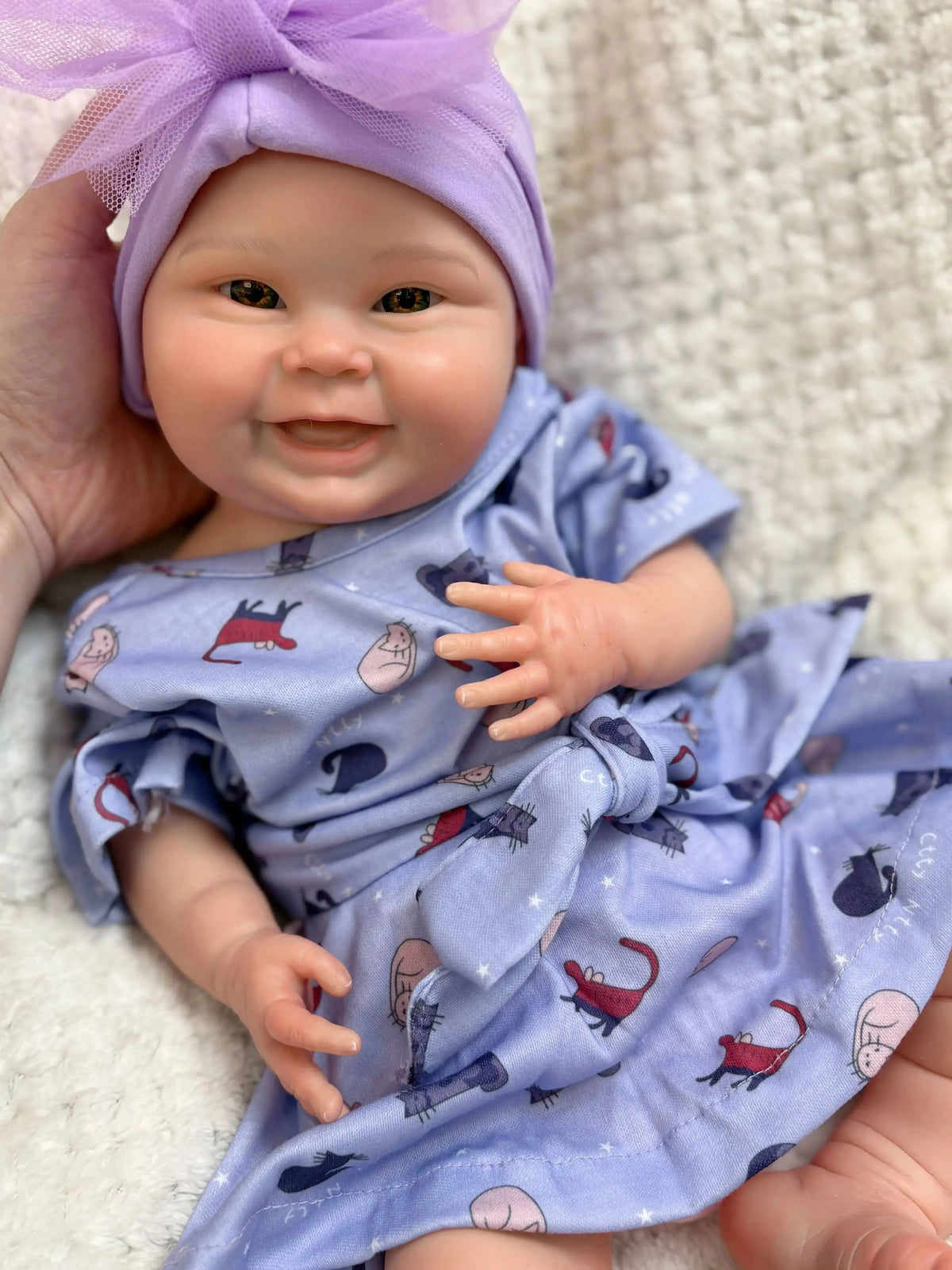 Rosie 18-Inch Full Silicone Baby Doll – Realistic Smiling Reborn Baby Girl – photo 5