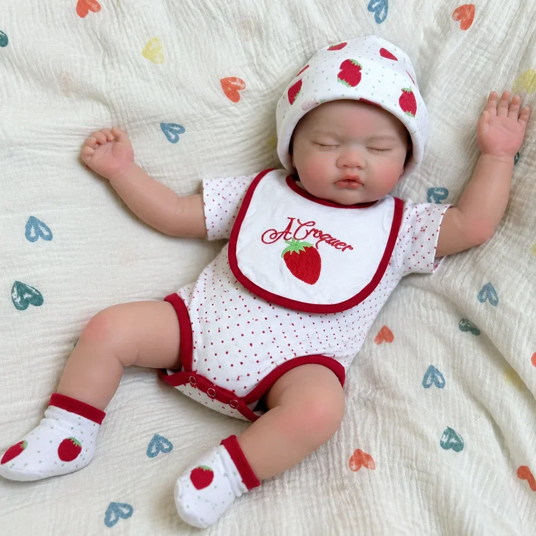 Lottie Full Silicone Baby Doll – 18-Inch Sleeping Reborn Girl – photo 6