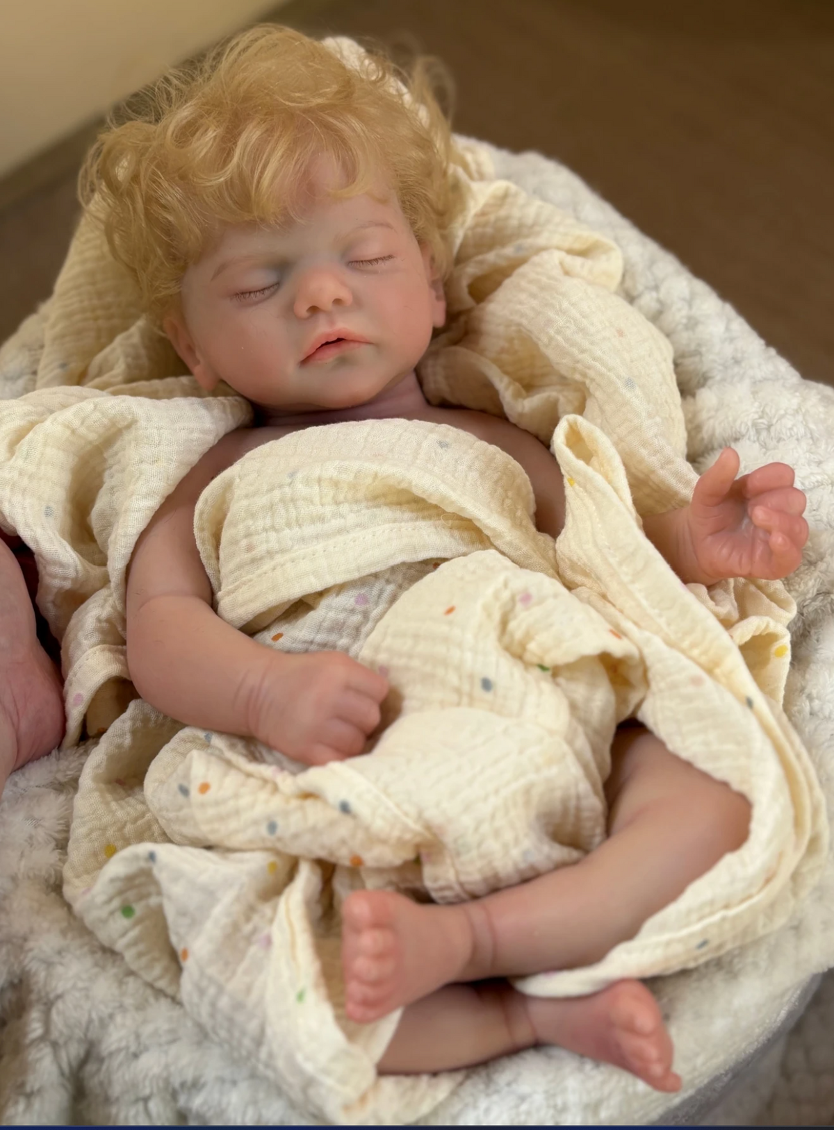 Sam – 18-Inch (45 cm) Full Silicone Reborn Baby Doll with open Mouth Feature – photo 2